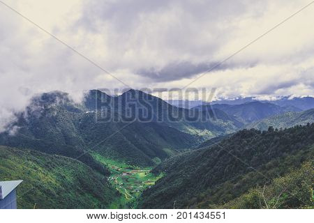 A shot of the Chandragiri hills in Nepal