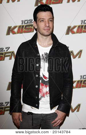 LOS ANGELES - huhtikuu: JC Chasez KIISFM 2011 Wango Tango-tapahtumassa Staples Center toukokuu 14, 2