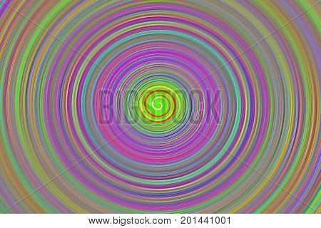 Illusory background base circle spiral multicolor with bright shiny colors rotation effect