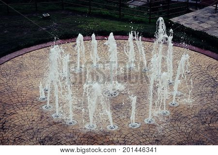 A shot of a fountain in Chandragiri, Nepal