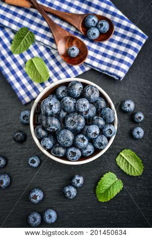 Fresh Blueberry In Bowl