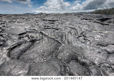 Lava Field In Big Island, Hawaii