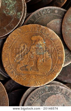 coin peseta real old spain republic 1937 currency and cents centimos