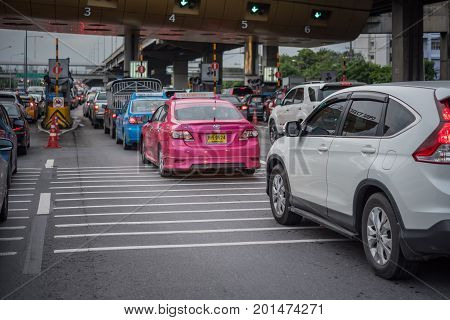 Gate For Expressway Fee Payment In Bangkok By Exat
