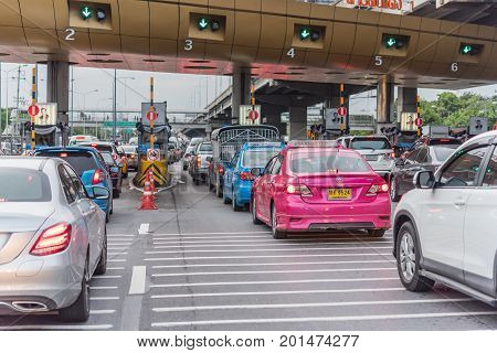 Gate For Expressway Fee Payment In Bangkok By Exat