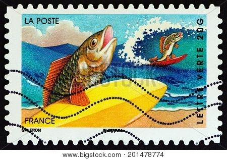 FRANCE - CIRCA 2014: A stamp printed in France from the 