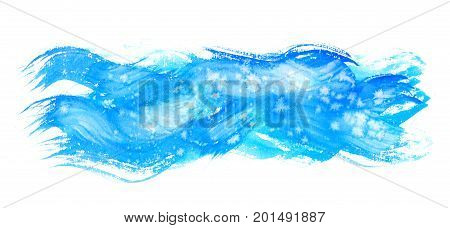 Watercolor hand painting textures.Stains, spot drops, splashes. Watercolor blue, cyan color design template.Vintage blur , summer background.Holiday, vacation artistic texture, sea waves water sky
