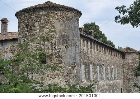 Lisignano (Piacenza Emilia Romagna Italy): the historic castle near Agazzano