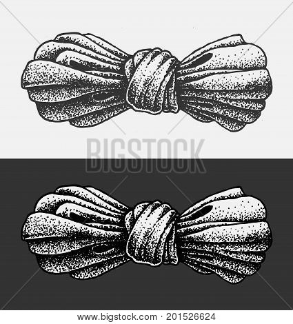 Illustration Bow in the style of dot work