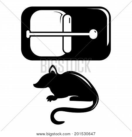 Mousetrap icon. Simple illustration of mousetrap vector icon for web