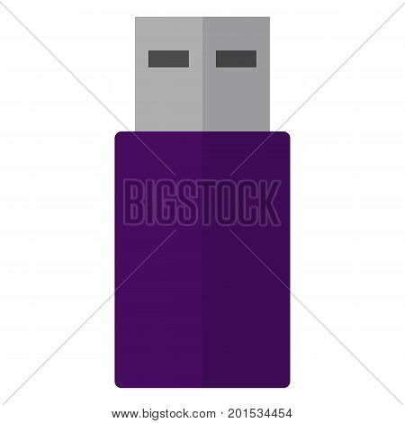 Flash drive flat icon, vector sign, colorful pictogram isolated on white. Symbol, logo illustration. Flat style design