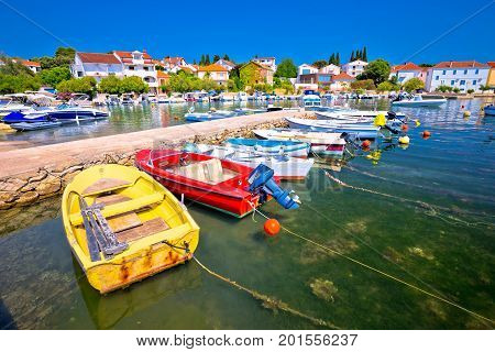 Town Of Petrcane Turquoise Waterfront View