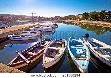 Bibinje Village In Dalmatia Waterfront And Harbor View