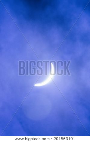 Partial Soalr Eclipse Over South Carolina Usa