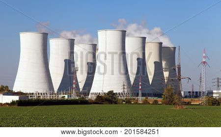 Nuclear power plant cooling towers - Slovakia