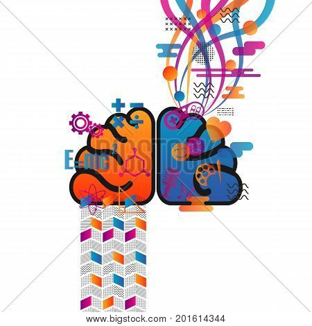 brain function lef and right side minimal style