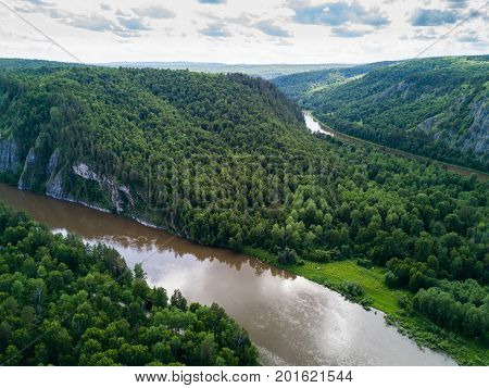 Kapova cave, Shulgan tash nature reserve, Bashkortostan, Russia Aerial view