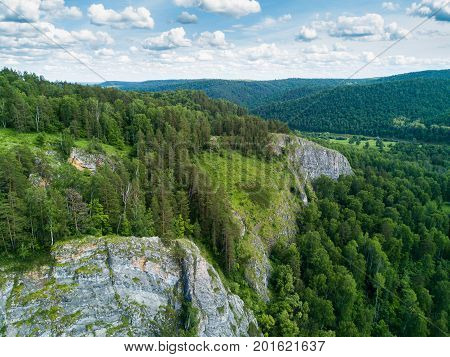 Kapova cave, Shulgan tash nature reserve, Bashkortostan, Russia Aerial view