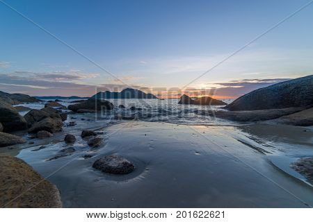 Laem Ka beach in Phuket Thailand at sunrise