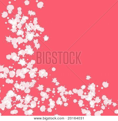 bílá barva skvrny na hot pink