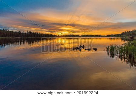A Beautiful Colorado Sunrise at Brainard Lake