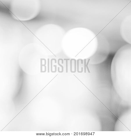 Blur abstract bokeh light background black and white monochrome tone