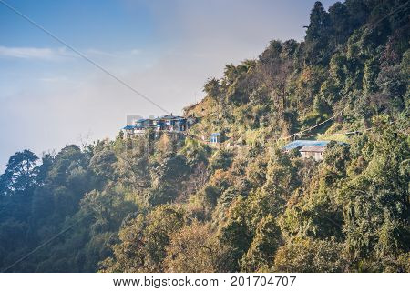 View Of Sinuwa On The Annapurna Base Camp Trek, Nepal