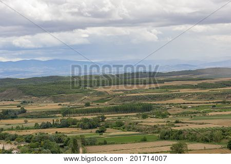 The Town Of Lerin In Navarra, Spain