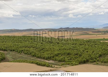 The Town Of Lerin In Navarra, Spain