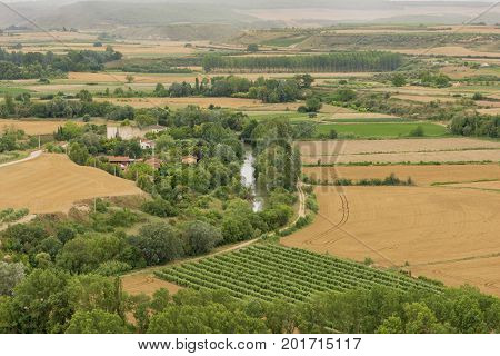 The Town Of Lerin In Navarra, Spain