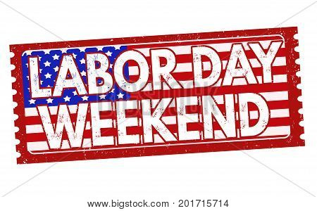 Labor Day Weekend Sign Or Stamp