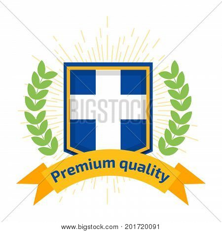 Made in Greece logo or label. Vector illustration