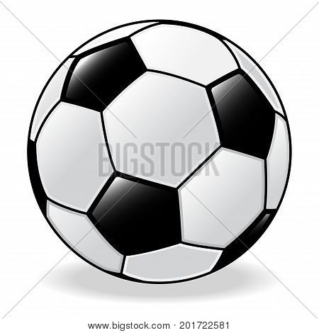 Isolated of Soccer ball. Football ball. on white Background. Vector Illustration