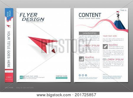 Covers book design template vector, Business startup concept, Use for brochure, annual report, flyer - leafle, magazine, poster, corporate presentation, portfolio, banner, website (A4 size layout)