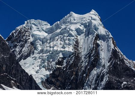Beautiful mountains landscapes in Cordillera Huayhuash, Peru, South America