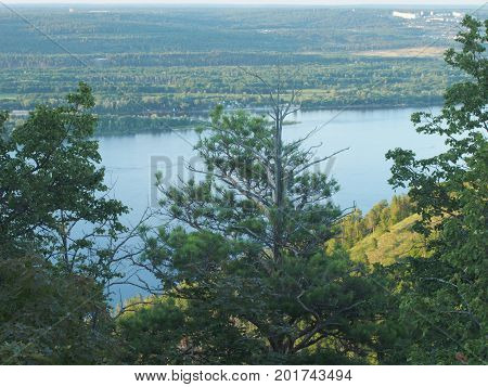 Volga Expanses. The View On The Volga. Samarskaya Luka.