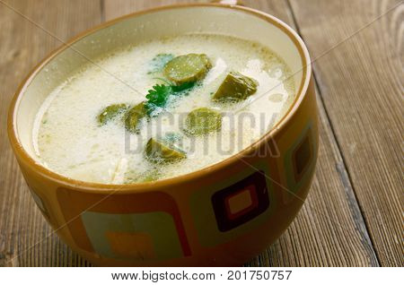 Czech Potato  Pickle Soup