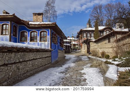 KOPRIVSHTITSA, BULGARIA - DECEMBER 13, 2013: Todor Kableshkov House Museum in historical town of Koprivshtitsa, Sofia Region, Bulgaria