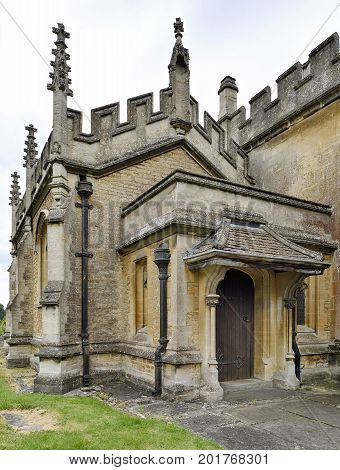 St. Andrews Church Porch Chippenham Wiltshire UK