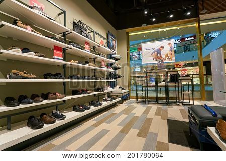 SAINT PETERSBURG, RUSSIA - CIRCA AUGUST, 2017: Ralf Ringer store at Galeria shopping center. 