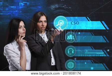 The Concept Of Business, Technology, The Internet And The Network. A Young Entrepreneur Working On A