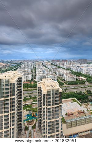 Xiamen,China - Jul 19,2015:Xiamen Binhai New Town In Xiamen City,Fujian,China