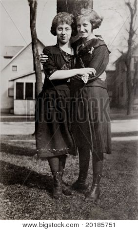 Fotografia antiga do amor fraternal