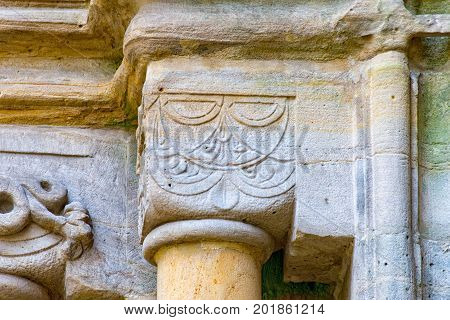 The Monastery ruins in Paulinzella in Thuringia Germany