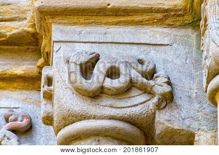 The Monastery ruins in Paulinzella in Thuringia Germany