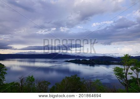 Lake Towada At Sunset In Aomori, Japan
