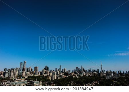 The Toronto downtown as seen from Casaloma