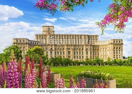 The Palace of the Parliament, Bucharest, Romania.