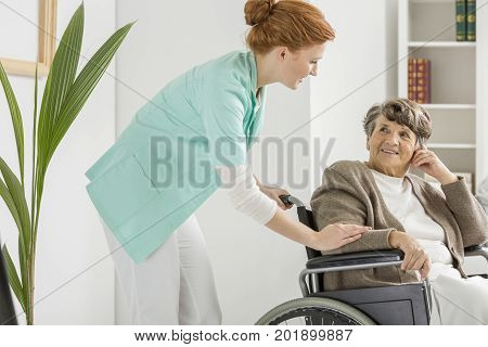 Nurse Visits Disabled Senior