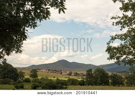 Pasture Village above the Valsain Valley in Madrid España